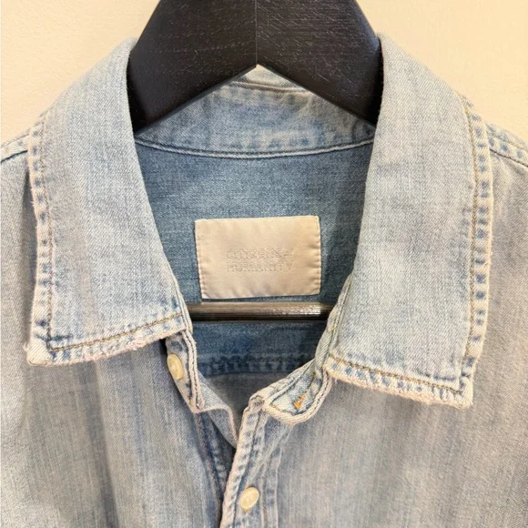 Citizens Of Humanity Light Blue Denim Button Down Shirt - Picture 2 of 4
